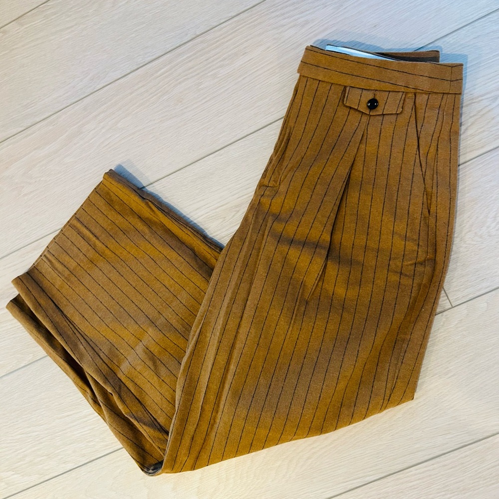 Madewell Rosedale high rise straight pant in pinstripe